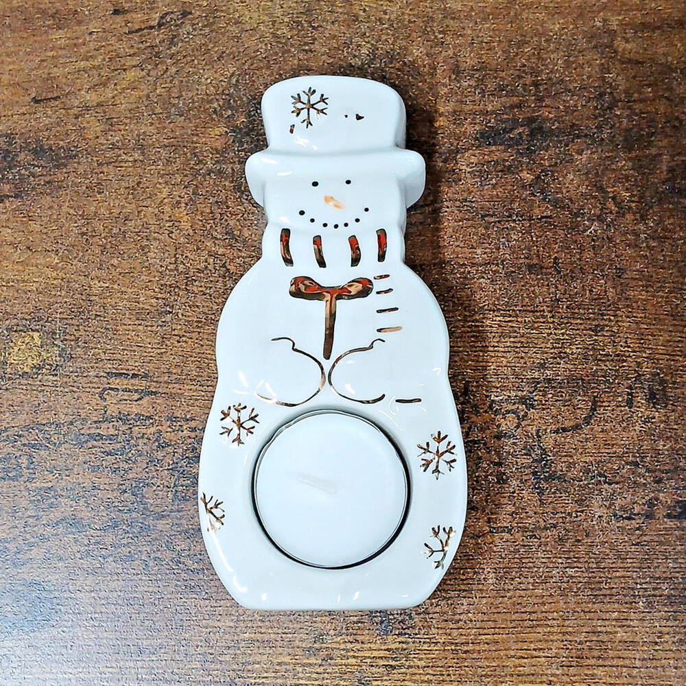 Mikasa Snowman Tealight Holder